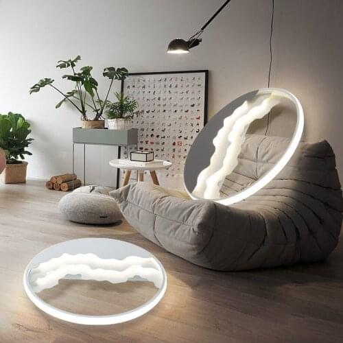 New led ceiling lamp modern minimalist living room home balcony round art room color changing bedroom ceiling lamp