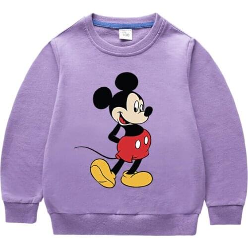 Disney Mickey hoodie t shirt baby girls toddler boy clothes girls long sleeve clothes Sweatshirt children hoodies clothing kids