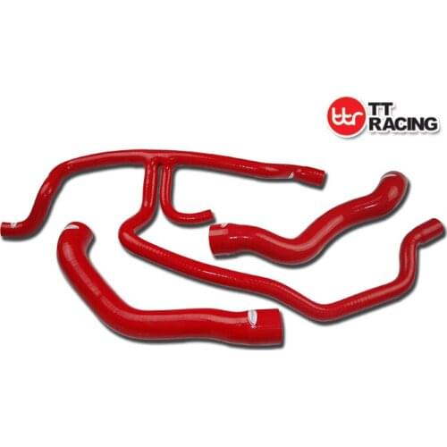 TT1109RE - Silicone Radiator Coolant Hose Kit BMW E24 525I 525IX 520I M50B25 91 92 93 94 95 RED
