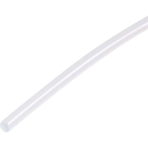 Uxcell PTFE Tubing Hose Multifunctional Insulating High Temperature Tube Pipe 1.8mm/0.07''ID x 2.2mm/0.08''OD x 4.92ft White
