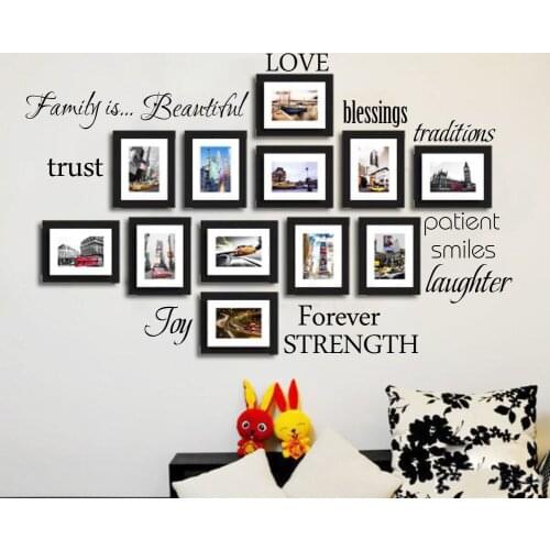 English Letter Vinyl Wall Stickers Creative Modern Living Room Bedroom Sofa Photo Wall Decoration Aesthetic Wallstickers Poster
