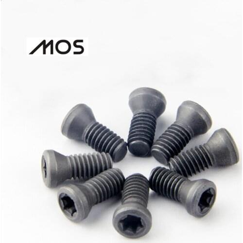 MOS 50PCS Screw M2.2 M2.5 M3 M3.5 M4 M5 for U Drill Turning Tool Holder CNC Lathe Cutting Insert Alloy Steel Screw