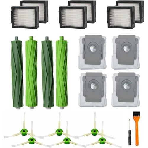 Replacement Parts for IRobot Roomba I7 I7+ I6+ I8 I3+/Plus E5 E6 E7 Vacuum Cleaner Main Brush Side Brush Filter