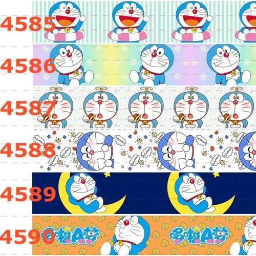10yards -different sizes -Cartoon Grosgrain ribbon - Cartoon character pattern printed ribbon