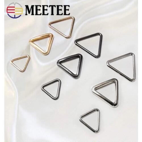20pcs Meetee 13-33mm Metal Buckles O Closed Ring Handbag Chain Belt Buckle DIY Leather Hardware Garment Shoes Accessories