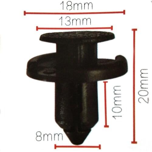 50x Pcs High Quality Bumper Clip Push-Type Retainer A20349 For Nissan GT-R Maxima Sentra Versa 01553-09611 B04