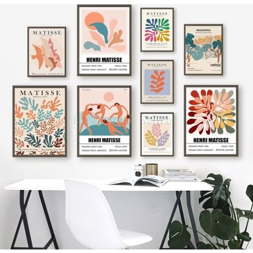 5D DIY Diamond Painting Classic Matisse Abstract Leaves Lines Diamond Mosaic Landscape Embroidery Cross Stitch Art Home Decor