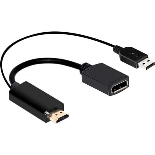 BLUELANS 4K USB Powered HDMI-compatible Male to DP Display Port Female Converter Adapter Devices