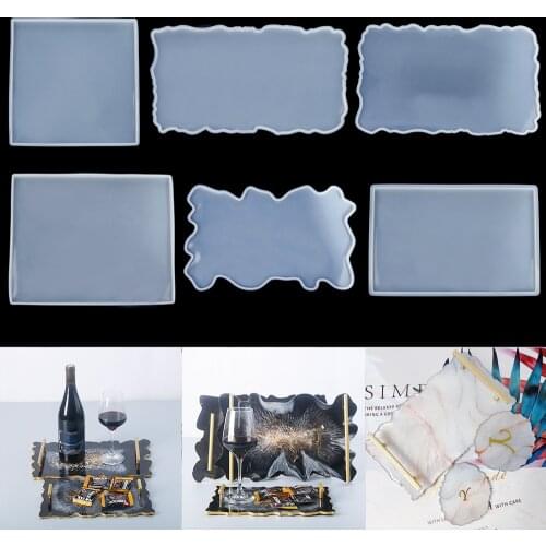 Big Fruit Tray Silicone Mould Tea Disc Coaster UV Plate Epoxy Resin Molds For DIY Handmade Decoration Crafts Jewelry Making Tool