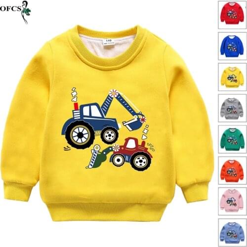 Winter Add Wool Warm Kids Girls Boys Hoodies Outerwear Colorful Cartoon Weatshirts For Teen Childrens Hooded Cotton Coat 2-12 Y