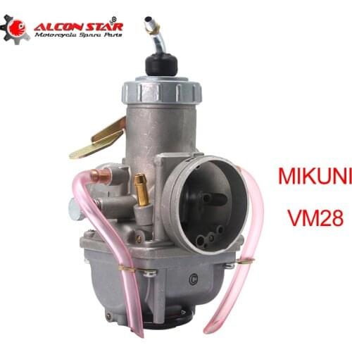 Alconstar- VM28 28mm Carb Motorcycle MIKUNI Carburetor Manual Damper Carb VM Series for Yamaha DT125 TZR125 Dit Bike Quad ATV