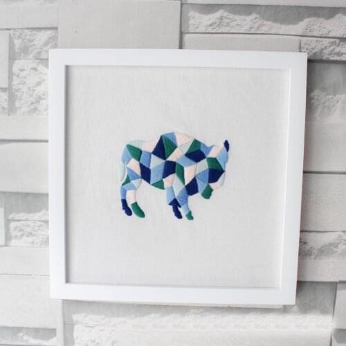 DIY Ribbons Embroidery Tool Needlework Kits Wall Art Home Decoration For Beginner JW