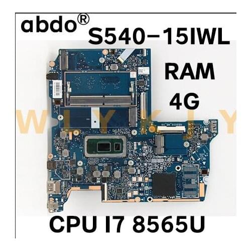 For Lenovo ideapad S540-15IWL laptop motherboard FRU:5B20S42214 with CPU I7 8565U RAM 4G DDR4 100% test work