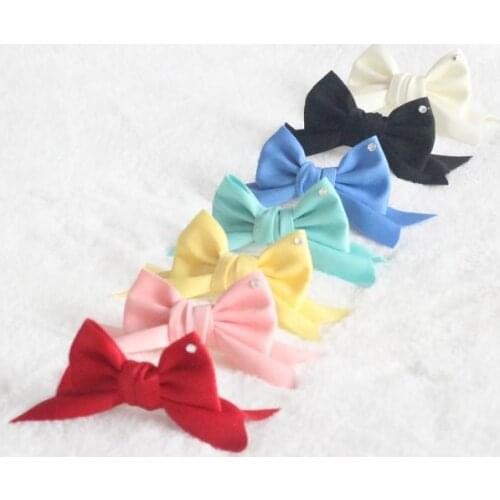Pet matte ribbon stereo bow flash drill puppy tiara Teddy bear headgear Yorkshire pet jewelry top clip accessories hair clip