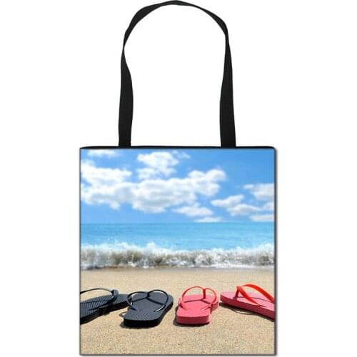 Fashion Printed Boys Girls Crossbody Bag Large Capacity Men Women Shopping Travel Bags Students Beach Foldable Storage Bag