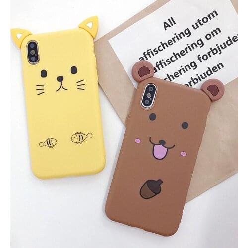 Soft TPU Cute Case For iPhone X XR XS Xs Max 8 Plus 7 Plus TPU Cases For iPhone 6S Plus 6 Plus Case Dirt-resistant Plain Cover