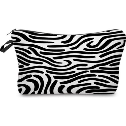 Zebra Pattern Cosmetics Organizer Bag Hot Sale Sexy Leopard Storage Bags for Women Makeup Bag for Trip Mini Gift Pouch Portable