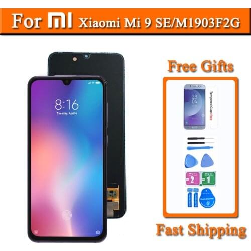 Original Amoled Display For Xiaomi Mi 9 SE LCD Screen Replacement Display For Xiaomi Mi9 M1903F2G LCD With Fingerprint 10 Touch