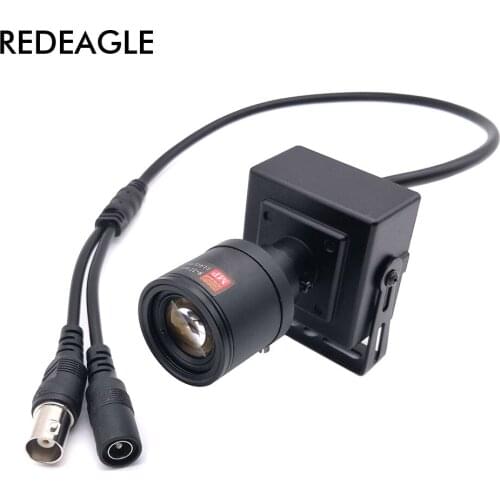 REDEAGLE 9-22mm Lens Varifocal Zoom Adjustable Metal Mini 1200TVL Analog Video CCTV Security Surveillance Camera Car Overtaking