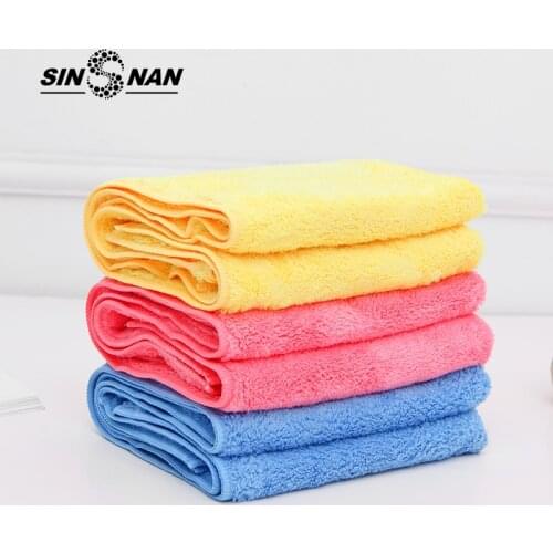 SINSNAN Thicken Microfiber Coral Velvet Dry Hair Towel For Women Soft Super Absorbent Gym Yoga Adult Shower Quick-Dry Face Towel