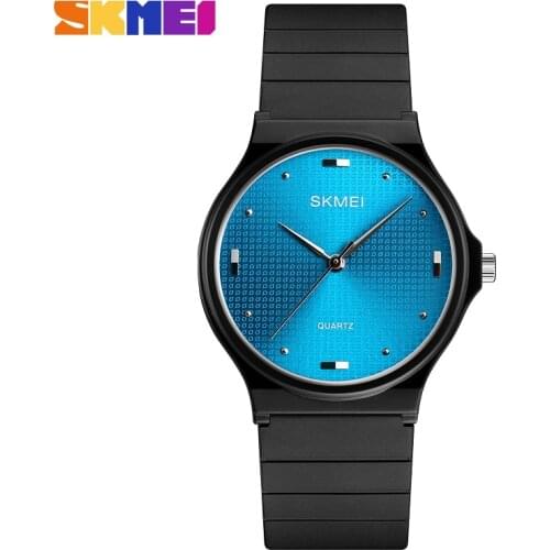 SKMEI Men Women Watches Fashion Quartz Wristwatches 3bar Waterproof Personality Creative PU Strap Watch relogio feminino 1421