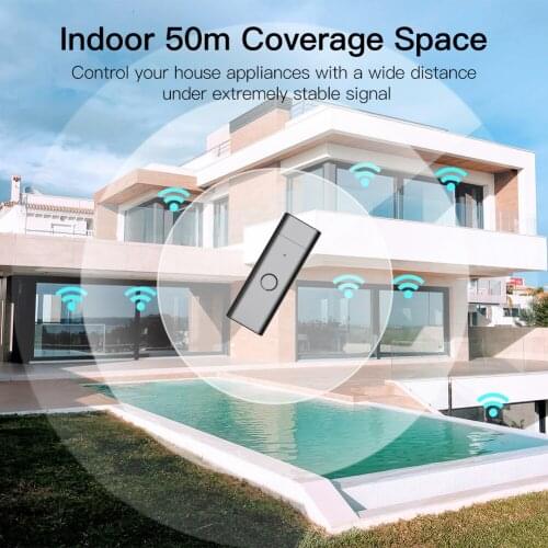 2.4Ghz Tuya Smart WiFi IR RF Wireless WiFi/WiFi+RF433 PC Remote Control for Air Conditioner TV 83*31*10mm/3.27*1.22*0.4in