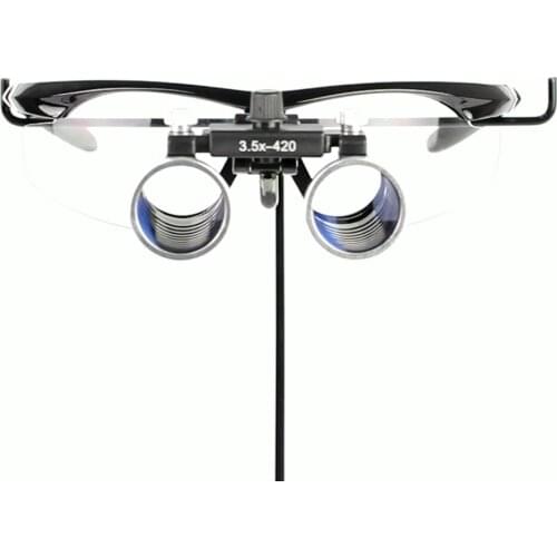 Dental 2.5x/3.5x Surgical Binocular Medical Loupe With Led Head Light Lamp Dental Loupes With Charger