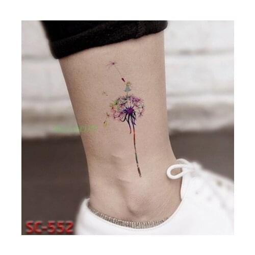 Waterproof Temporary Tattoo Sticker colorful flying purple tatto stickers flash tatoo fake tattoos for girls women