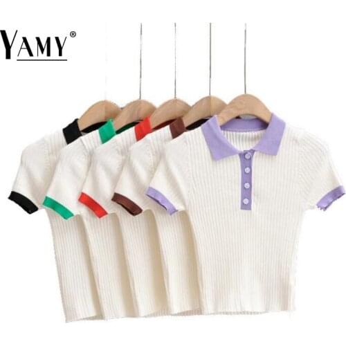 Женские футболки-поло YAMY China At AliExpress