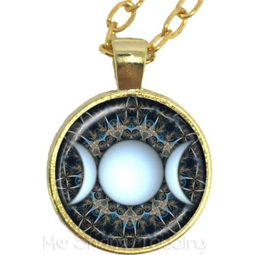 Norse Vikings Necklace Celttic Pentagram Pentacle Star Moon Wicca Charms Keep Talisman And Treatment Of Injury Gift Sweaterchain