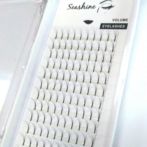 1 Tray/Lot Seashine Luxury Volume Fans 4D Individual Eyelashes Extension Top 4D Super Soft lashes Free Shipping Custome Logo