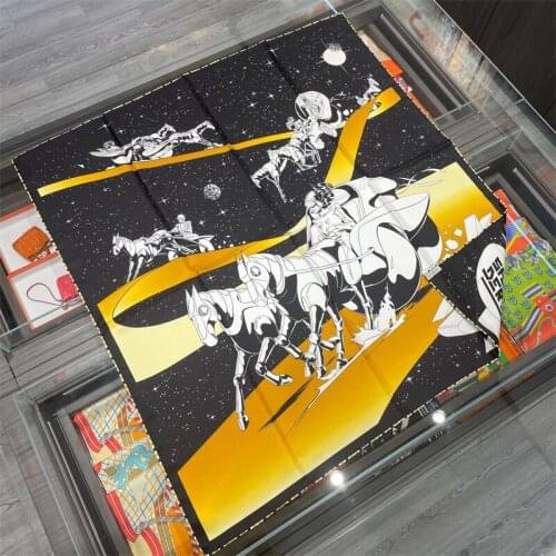 100% Natural Mulberry Silk Scarf Women Luxury Design Womens Hair & Neck Scarf Bandanas Foulard Silk Shawl Pareo Beach 2021