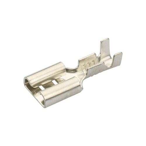 100pcs/lot 6.3 male and female insulated terminal cold with transparent sheath thickness 4mm