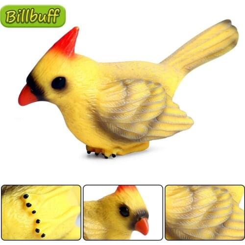 11cm Simulation Wild Birds Animal Plastic Action PVC Model Sparrow Baby Figures Collection Doll Toys for children Ornaments Gift