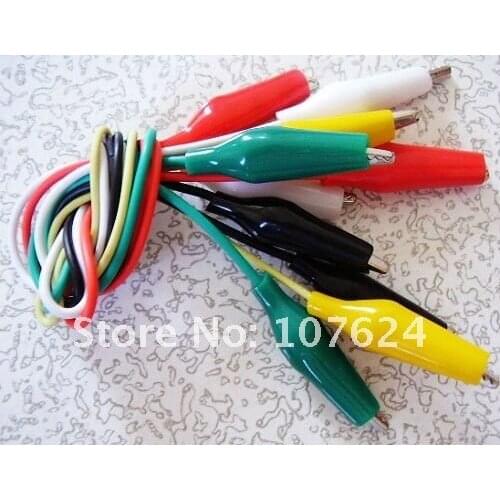 50pcs Double-ended Crocodile Alligator Clips Wire Lead