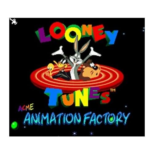 ACME Animation Factory 16 bit Big Gray Game Card For NTSC Game Player Drop Shipping