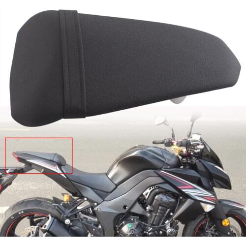 Motorcycle Accessories Rear Pillion Passenger Cowl Seat Cushion pad Cover For KAWASAKI Z1000 2010-2012 Artificial Leather Seat