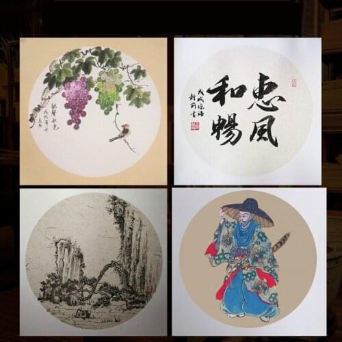 Papel Arroz Painting Cards Thicken Ripe Xuan Paper Papier De Riz Lens Card Painting Calligraphy Raw Rice Paper Cards 10sheets