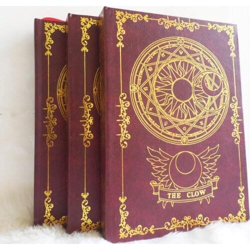 2color Anime Card Captor Sakura Action Figure Magic Array Printed Magic Notebook Diary Book Stationery Journal Notebook Book