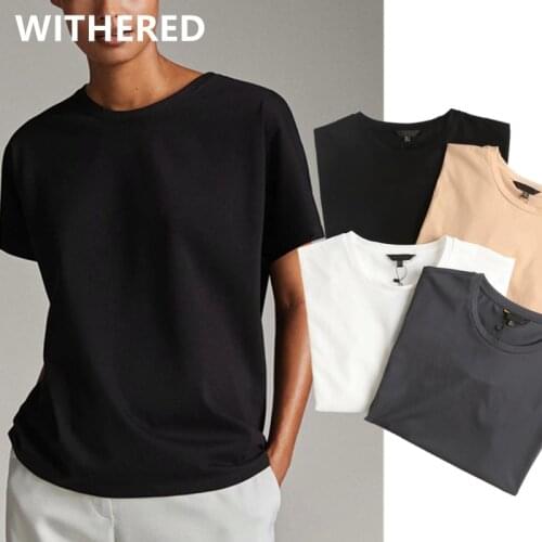 Jenny&Dave t shirt women england style simple multicolor solid o-neck cotton summer harajuku tshirt camisetas verano mujer