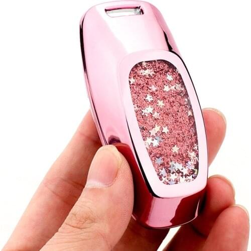 Funny Quicksand New Soft TPU Car Key Cover Case For Audi Q8 C8 A6 A7 A8 2018 2019 Auto Stlyling Holder Protect Shell Accessories