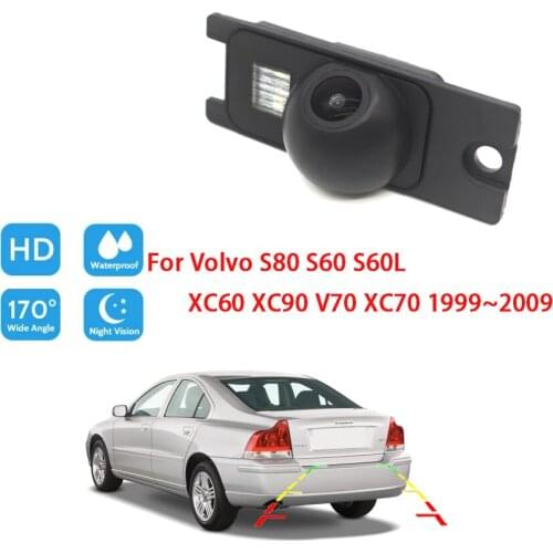 Car Rear View Back Up Reverse Parking Camera For Volvo S80 S60 S60L XC60 XC90 V70 XC70 1999~2009 CCD HD Night Vision Waterproof