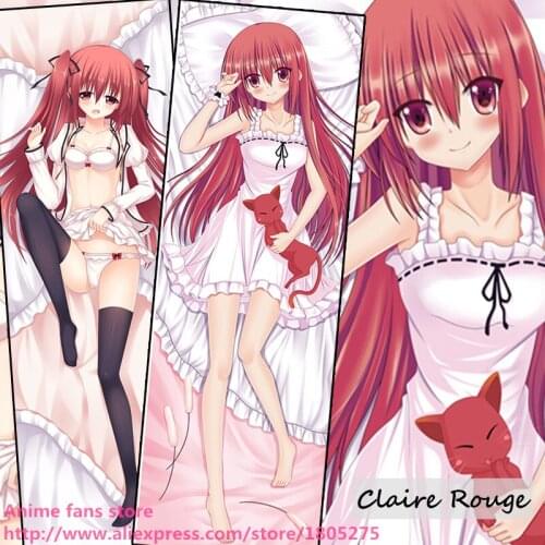 Lovely Japanese game Anime Pillowcase Seirei Tsukai no Blade Dance Claire Rouge Cute pillow case Hugging Body