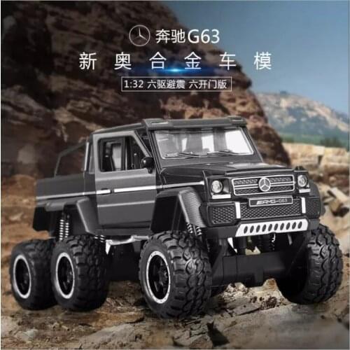 1: 32 Simulation Big Tire Alloy SUV Childrens Toy Car Model Boys Birthday Christmas Gift Black