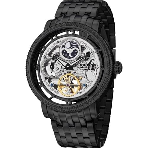 411.335 B1 Stührling 47mm Otomatiki Men Wristwatch Clock