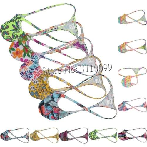 Mens Minimal Coverage Posing Bikini Thong Swim G-string Hipster Underwear