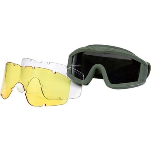 Military Shooting Glasses UV Protection Outdoor Hunting Hiking Cycling Glasses Army Tactical CS Paintball Airsoft Goggles