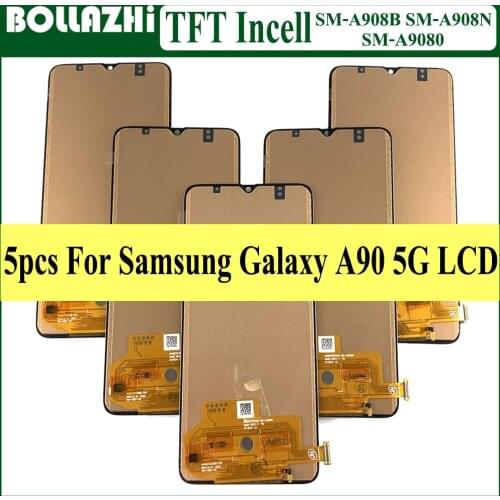 Wholesale 5 PCS 6.7'' For SAMSUNG Galaxy A90 5G LCD Touch Screen Digitizer Assembly Replacement For Samsung A90 5G A908 A908N