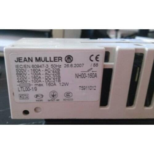 Fuse base : LTL00-1/9 NH00 160A T5911012 / LTL00-3/9 100A / KET0-00-3/F T500113000 ( LTL00-3/9 NH 160A )