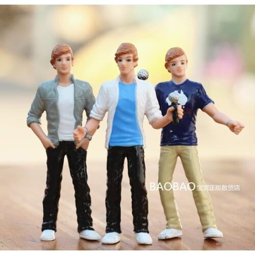 Pvc figure man handsome 3pcs/set